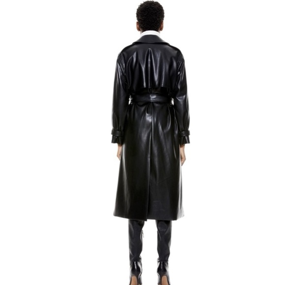 Alice & Olivia Nevada VEGAN Leather Coat –– NWT - Picture 6 of 17